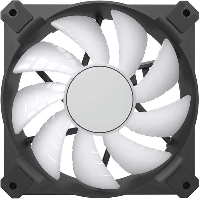 Set ventilatorë kompjuteri Darkflash INF8 3in1, 120x120, ARGB, zi