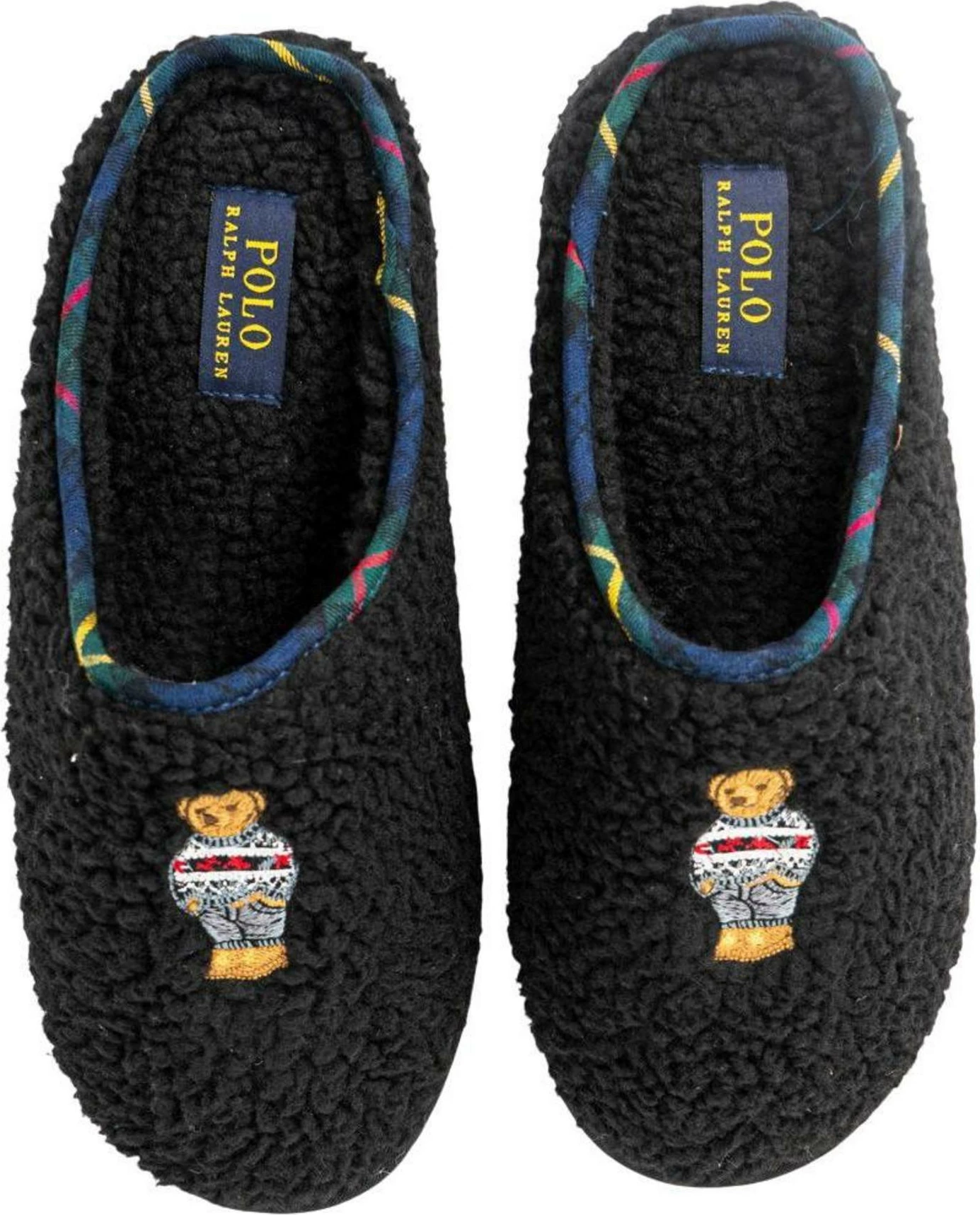 Papuqe për femra Ralph Lauren Charlotte Scuff Bear RF103286, të zeza [Madhësia: 39]