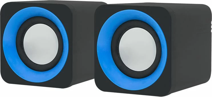 Altoparlantë për kompjuter Blow MS-23, 2.0, 2x3W RMS, USB 5V, set 2 copë, blu