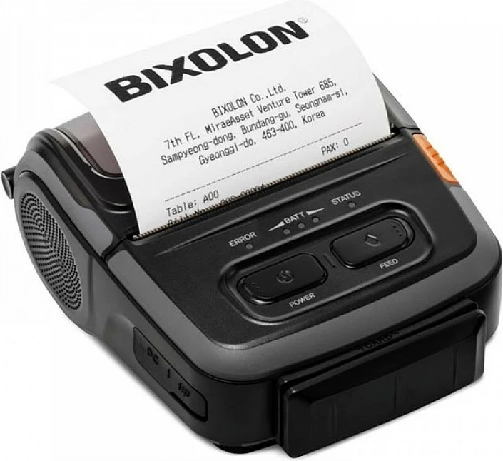Printer termik mobil BIXOLON SPP-R310plus, 80mm, Wi‑Fi/USB/Serial, IP54, zi/gri