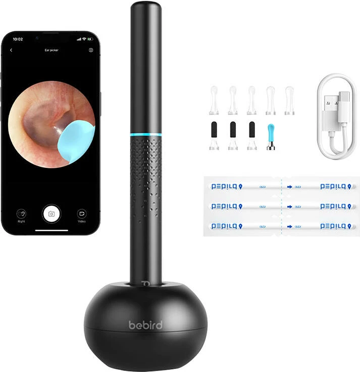 Otoskop digjital Bebird M9 S me kamerë, i zi
