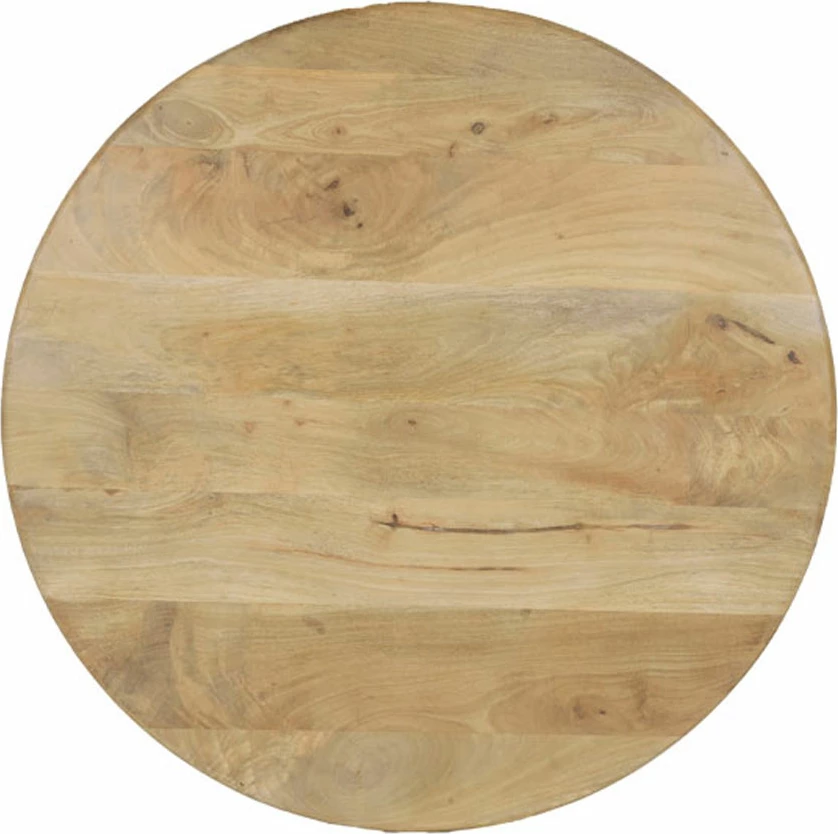 Tavolinë kafeje Paloma, dru mango natyral, 91x91x40cm