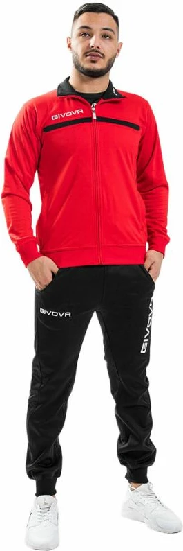 Trenerka për meshkuj Givova, e kuqe dhe e zezë