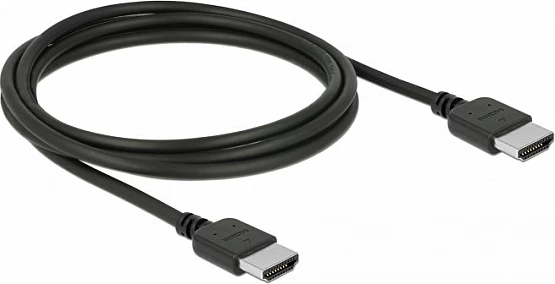 Kabllo HDMI DeLOCK 85216, 1.5m, 4K 60Hz, 18Gbps, ARC/3D, e zezë