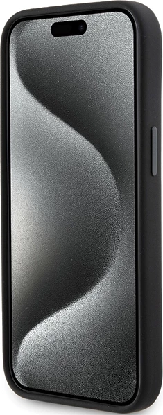 Mbështjellës Karl Lagerfeld Silicone Ikonik Metal Pin për iPhone 15 Plus / 14 Plus 6.7", i zi, me kuti