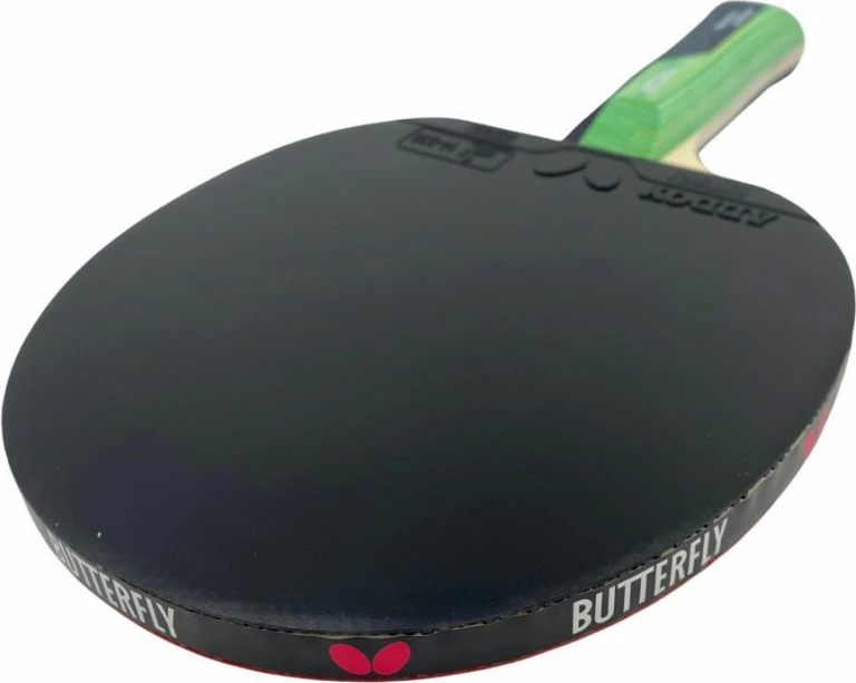 Reket pingpongu Butterfly për meshkuj dhe femra, i kuq e zi [Dorëza: FL-konkav]