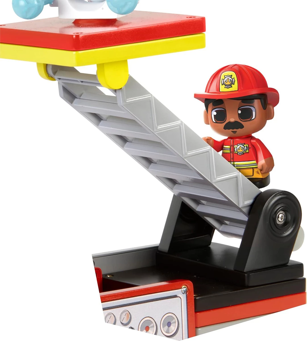 Tile Town Fire Truck Set Magnetik 46 Pjesë me Figura Zjarrfikësish – Lodër STEM për Fëmijë