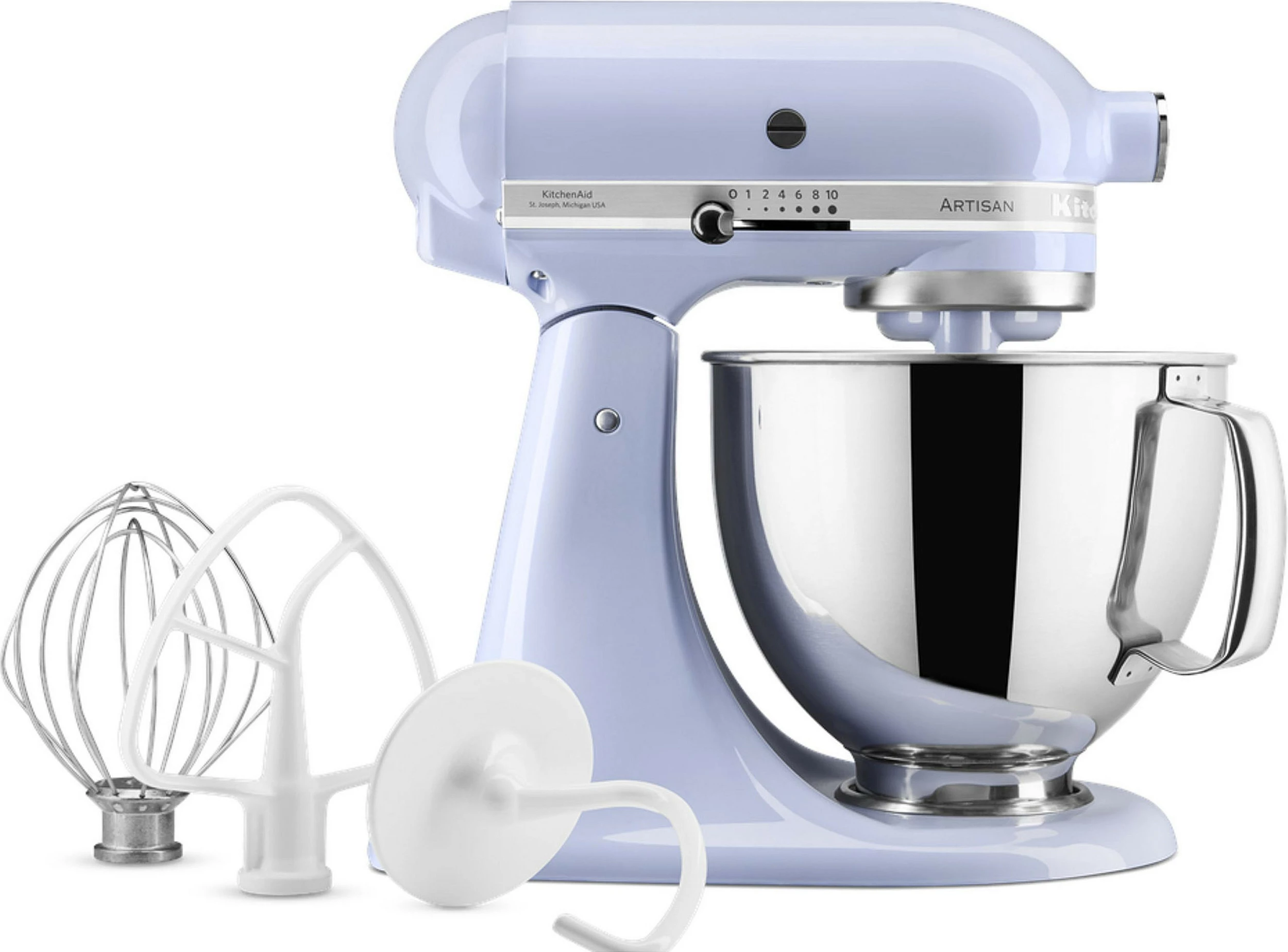 Mikser stacionar KitchenAid Artisan 5KSM125ELR, enë 4.8L, 10 shpejtësi, 300W, Lavender