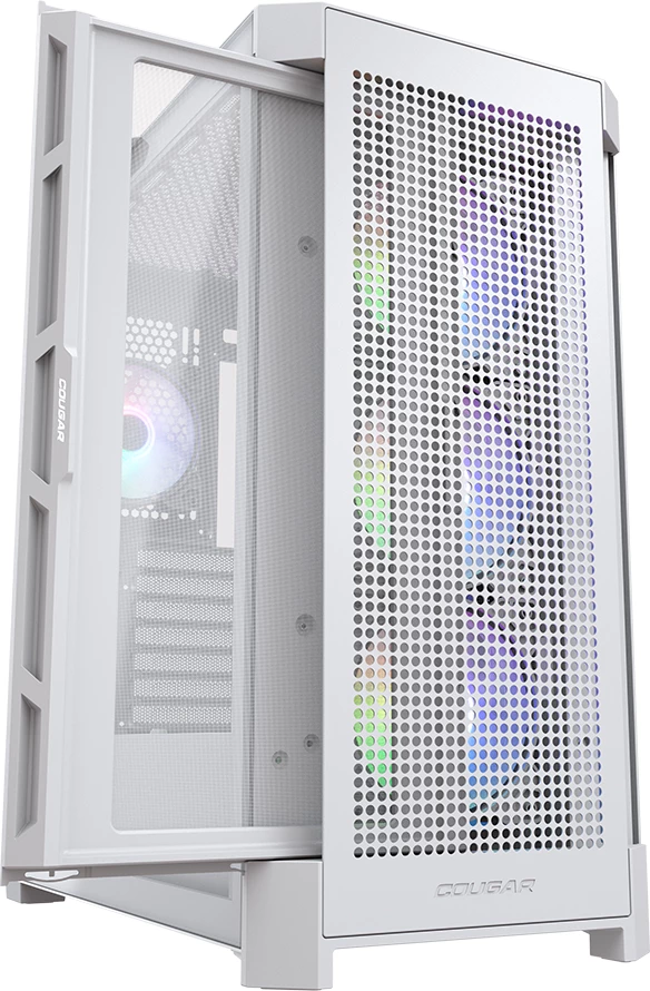 Kasë COUGAR AIRFACE PRO RGB, Midi Tower, E-ATX/ATX, 4x120mm RGB, USB-C, e bardhë