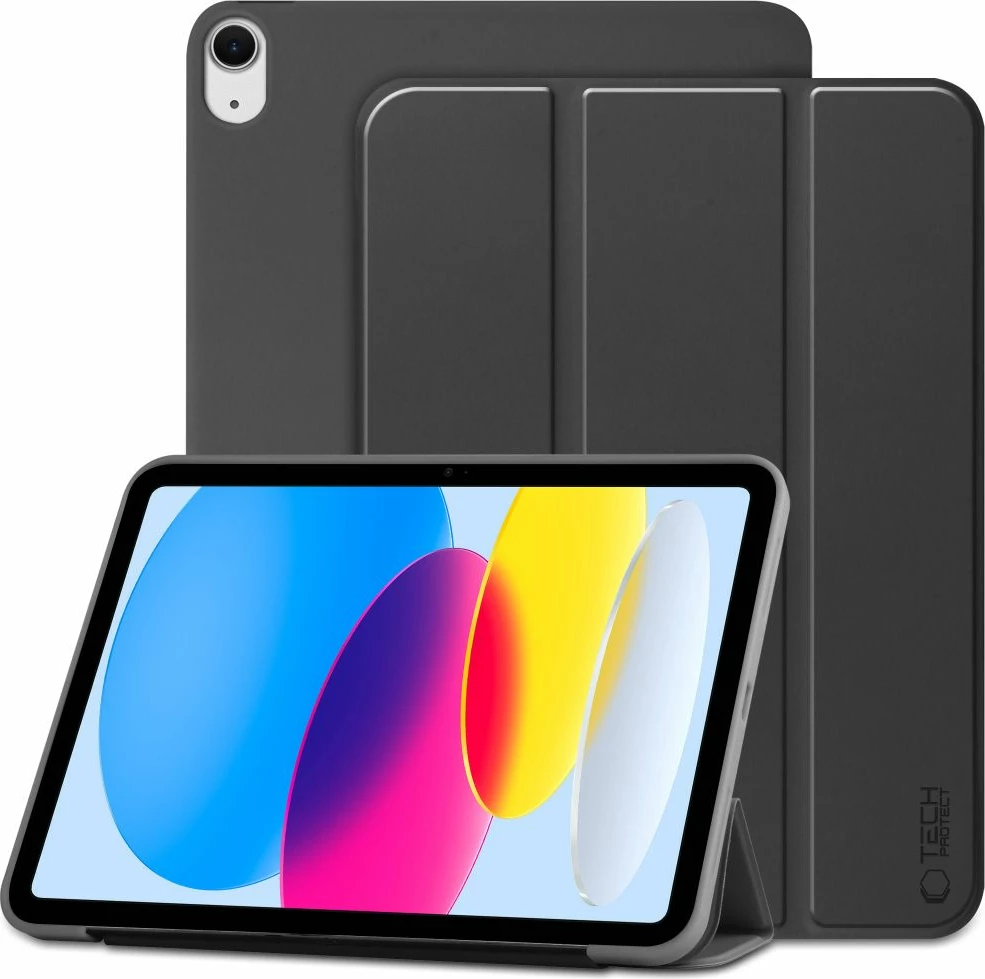 Mbështjellës Tech-Protect SmartCase për iPad 10.9" (2022), e zezë