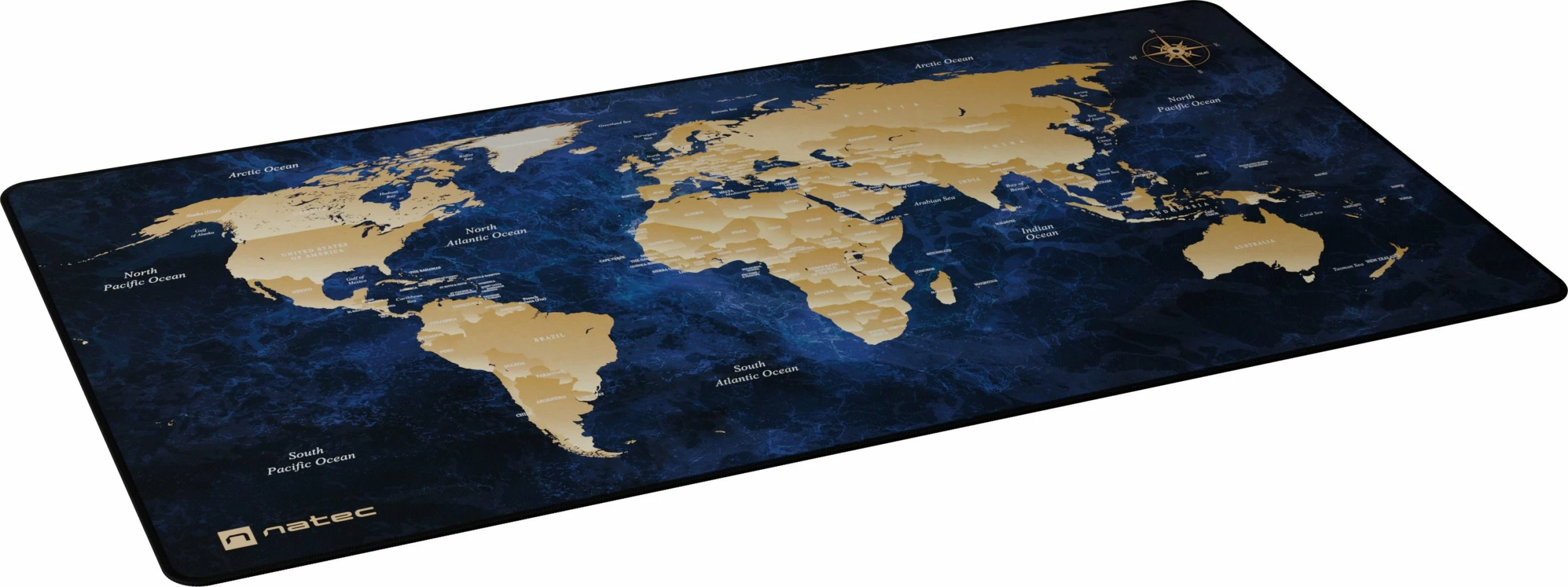 Mauspad Natec World Deep Blue NPO-2243 800x400mm 2.5mm, blu e thellë