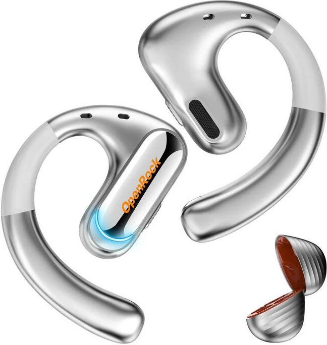 Kufje wireless OneOdio OpenRock Pro, Bluetooth 5.2, IPX5, argjend