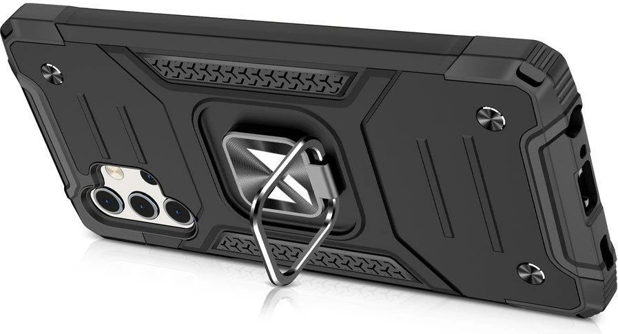 Mbështjellës Wozinsky Ring Armor për Samsung Galaxy A73, me mbajtëse unazë, i kuq
