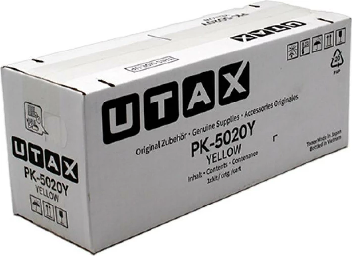 Toner Utax PK-5020Y 1T02YJAUT0, rendiment 5000 faqe, e verdhë