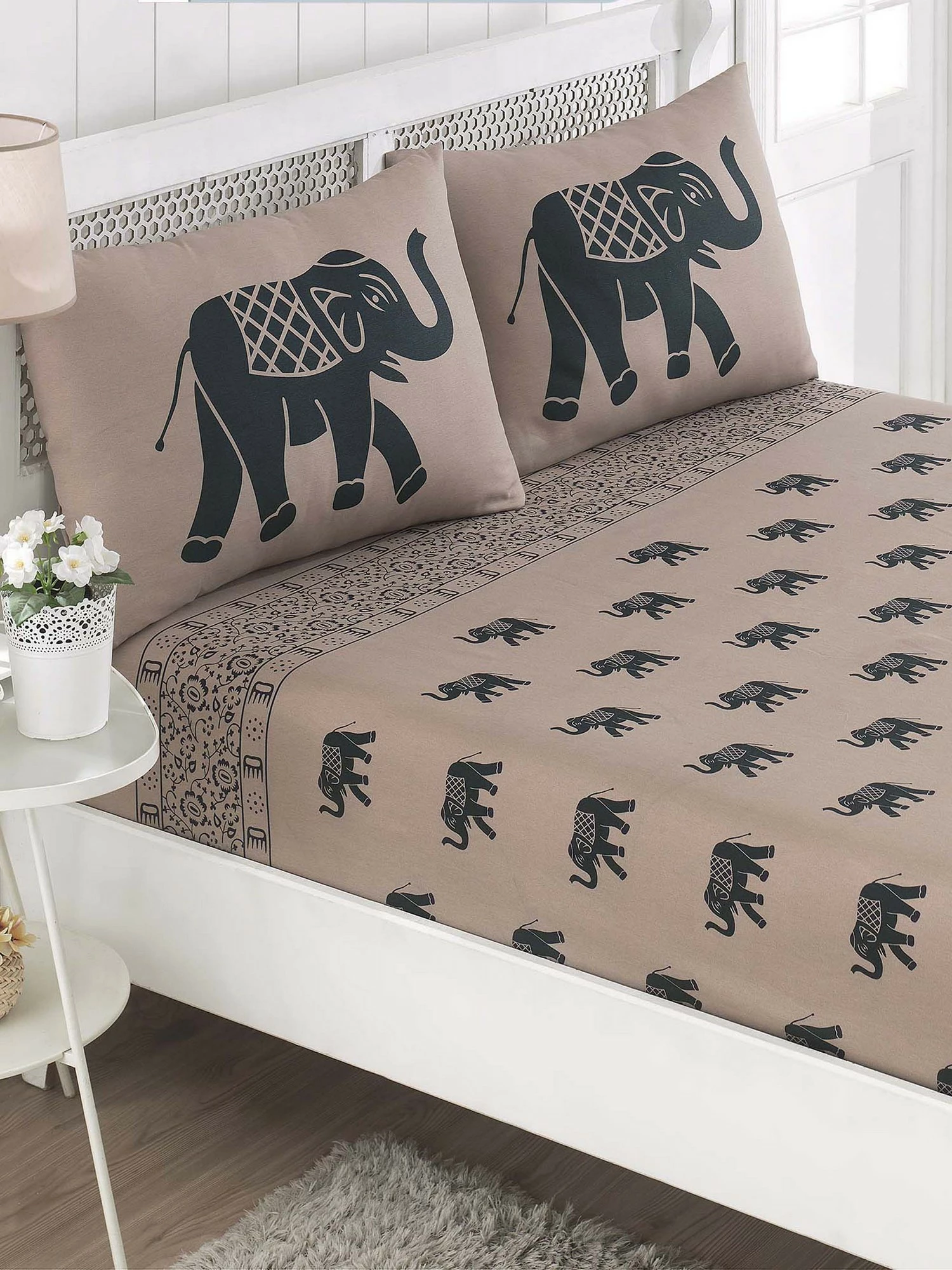 Set çarçafësh dopio, ngjyrë kaltër, L'Essentiel Linge de Maison