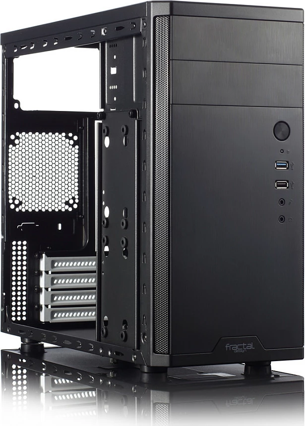 Kasë Fractal Design Core 1100, Mini Tower, micro ATX/Mini-ITX, e zezë