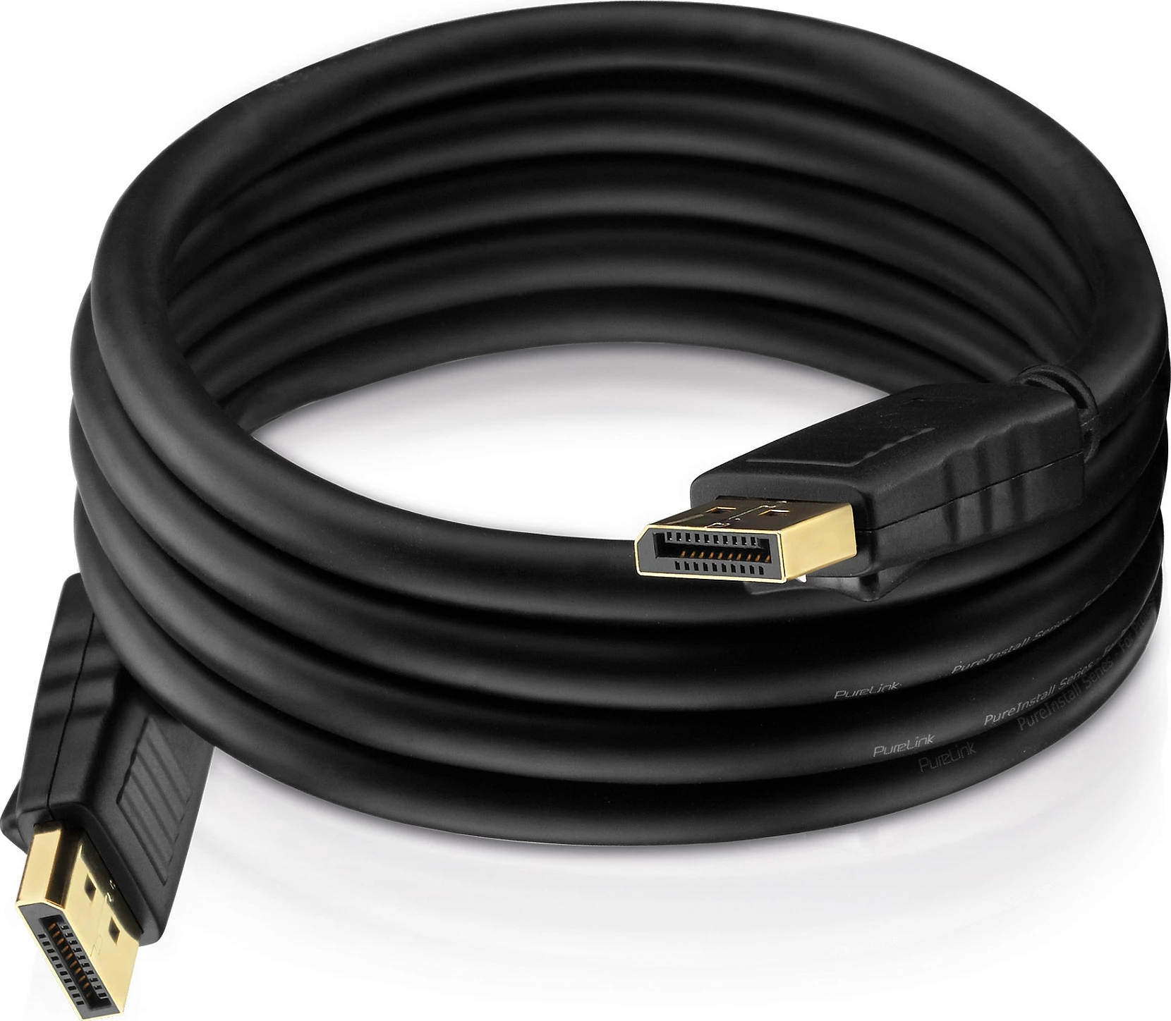 Kabëll DisplayPort PureLink PureInstall 3m, DP 1.2, i zi