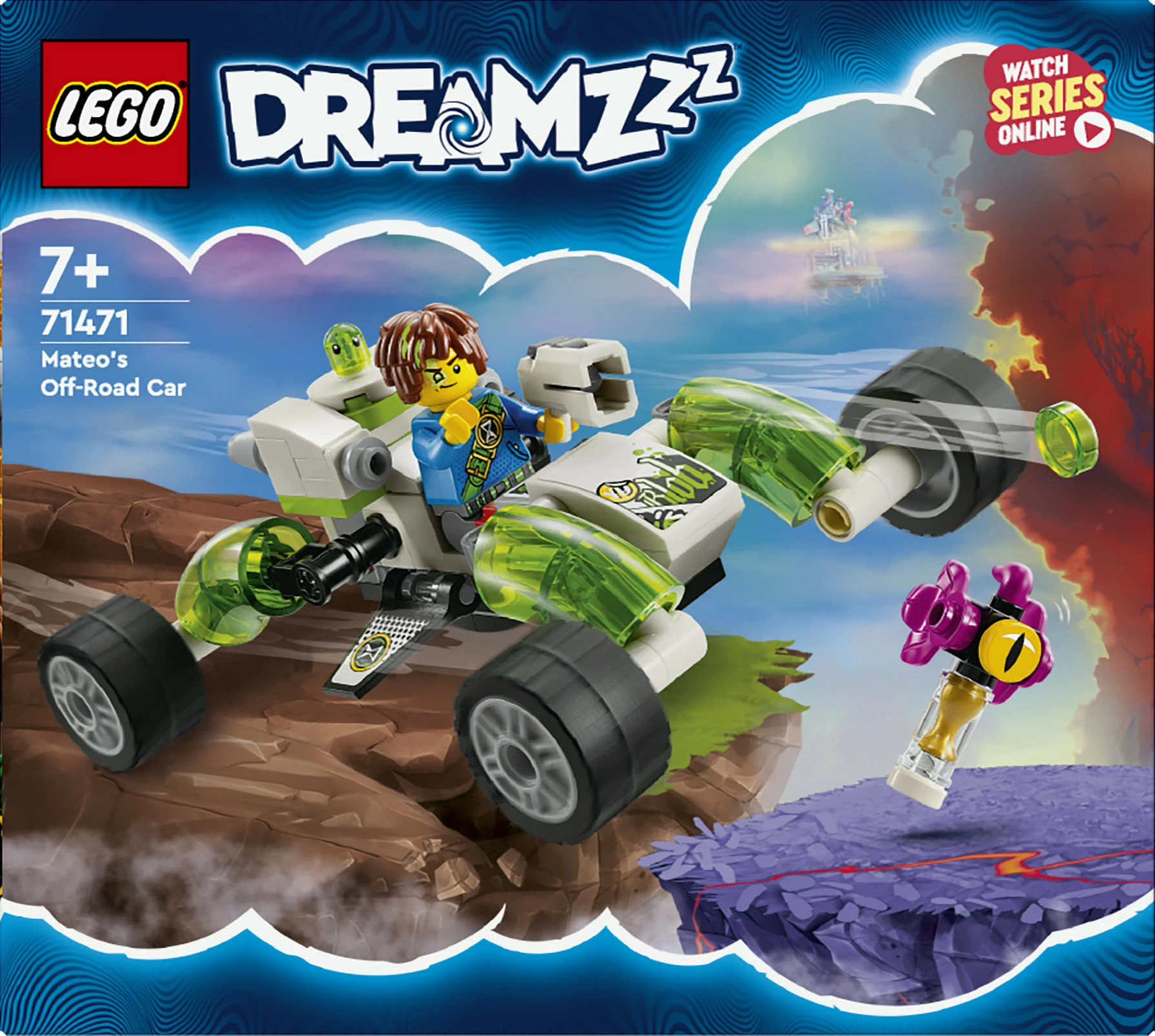 Set ndërtimi LEGO DreamZzz 71471 Mateos Off-Road Car, 94 pjesë, multikolor