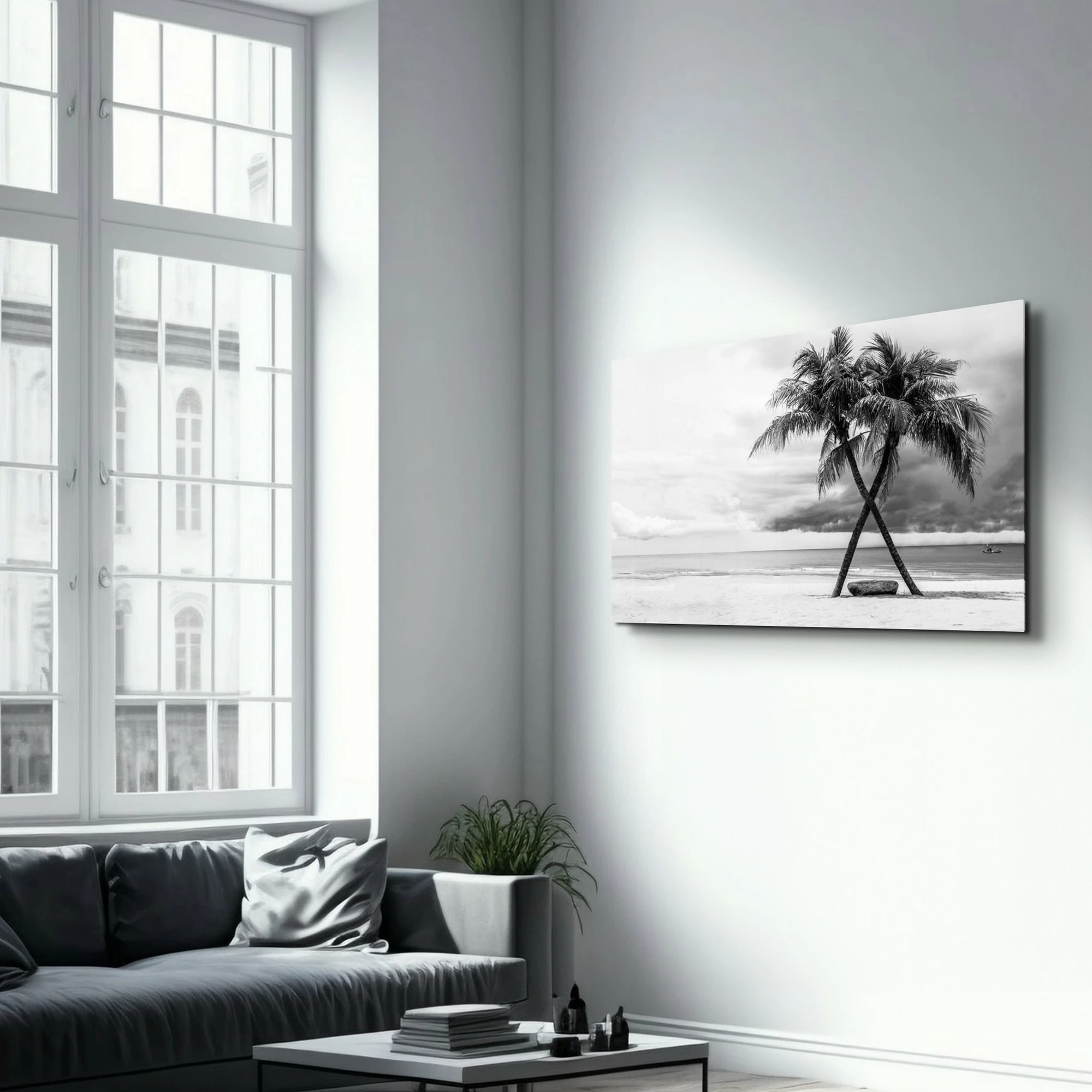 Pikturë dekorative prej xhami të temperuar, Wallity OGLS-1045, 46x72cm