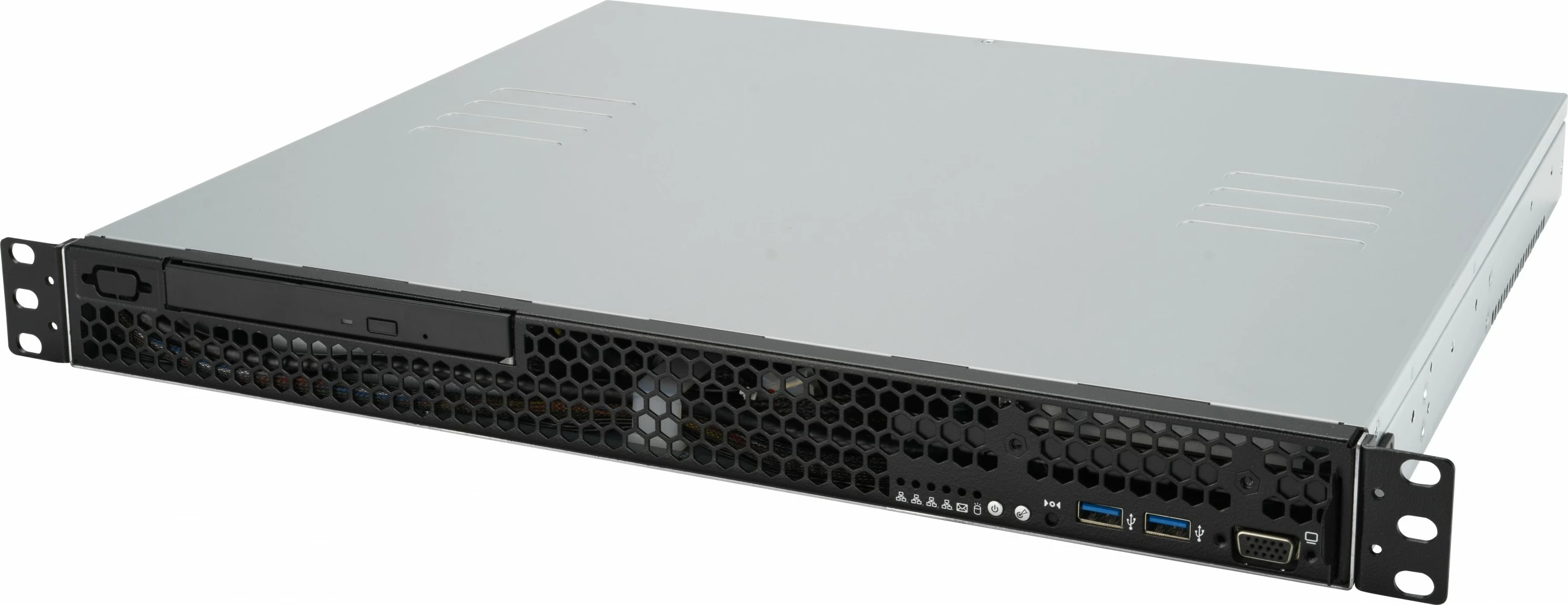 Kasë server ASUS RS100-E11-PI2 barebone, 1U, Intel Xeon, 4x DIMM, 350W, argjendtë