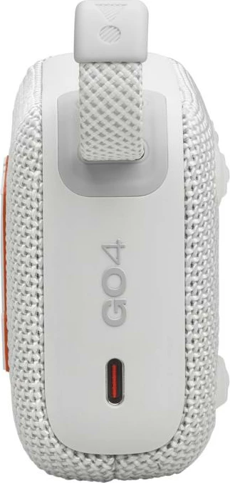 Altoparlant portabël Bluetooth, JBL, Go 4 (JBLGO4WHT), deri 7 orë + Playtime Boost, IP67, bardhë