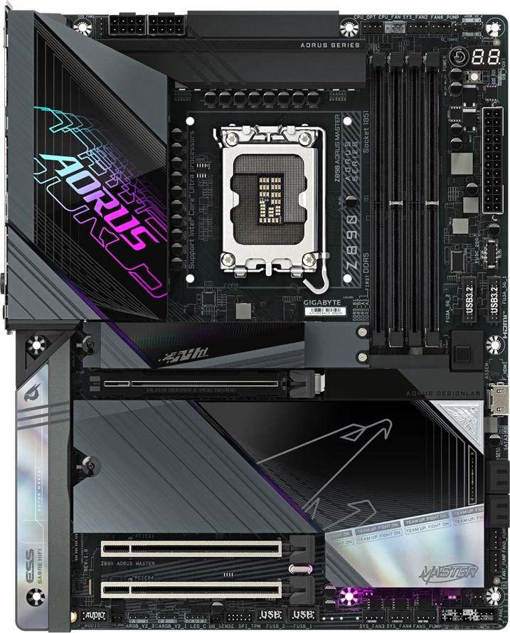 Pllakë amë Gigabyte Z890 AORUS Master, LGA1851, ATX, 4x DDR5, Wi-Fi 7, Bluetooth 5.4