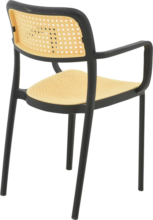 Karrige për kopsht Westley pp natyrale-e zezë 58x47x81cm