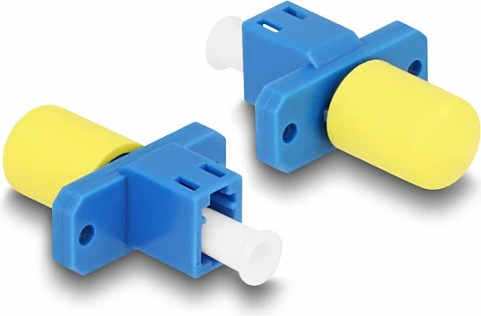 Adapter Fiber Optik DeLOCK LC Simplex në ST Simplex, femër/femër, blu