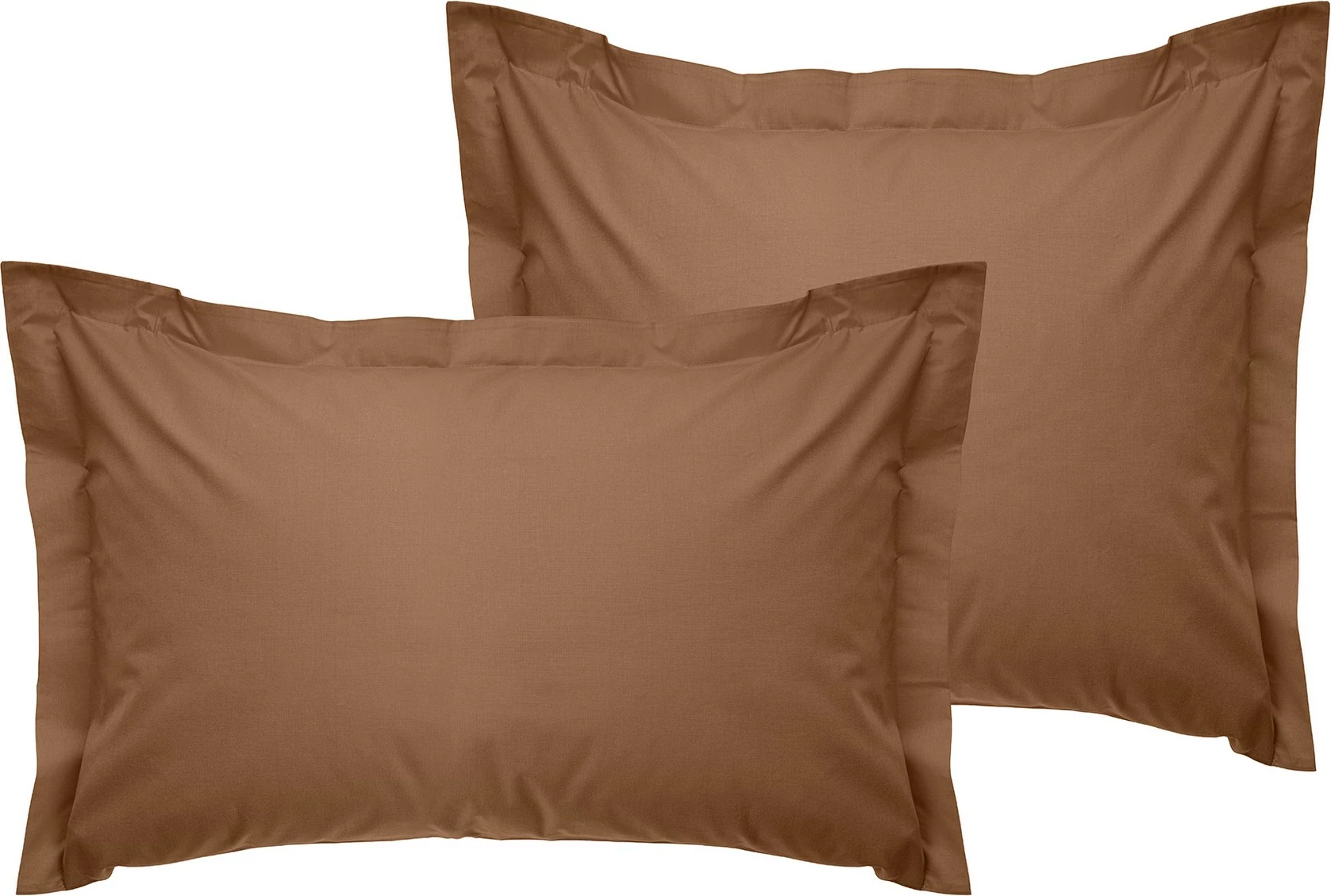 Set jastëkësh Oxford (2 copë), ngjyrë kafe, L'essentiel, 60x60+5cm