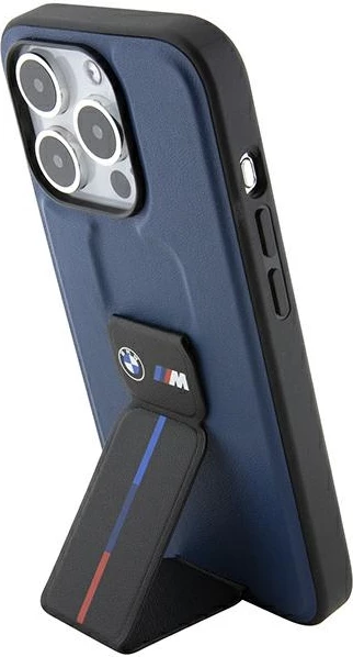 Mbështjellës BMW M Grip Stand Bicolor për iPhone 15 Pro, Blu