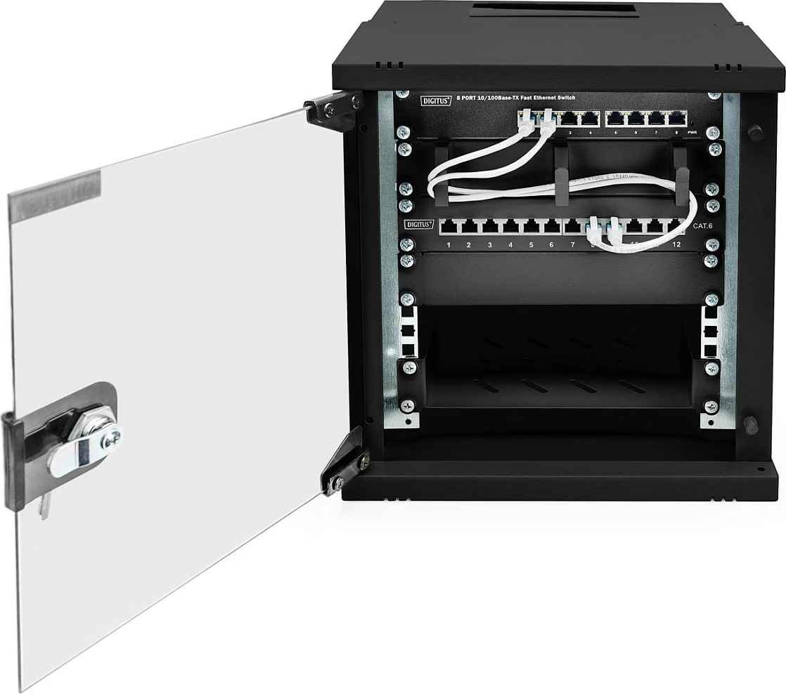 Kasë rrjeti Digitus SOHO PRO 6U 10" e zezë
