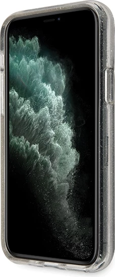 Mbështjellës Guess GUHCN58PCGLSI për iPhone 11 Pro, Glitter, argjend