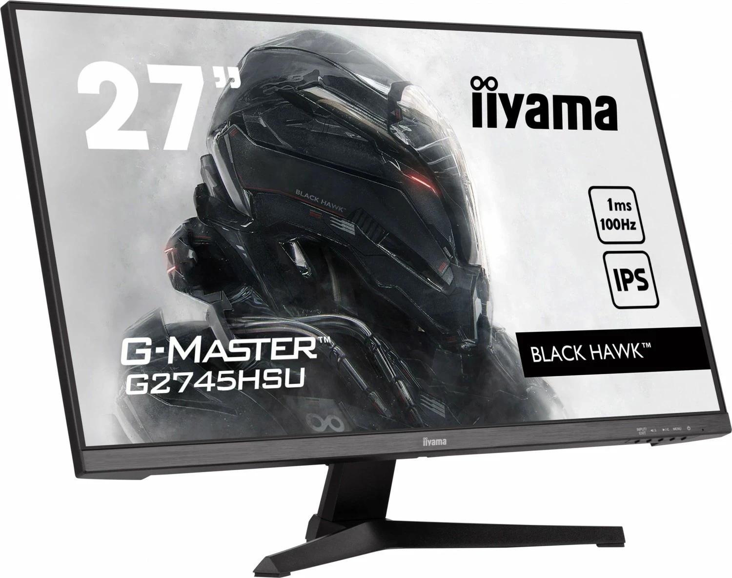 Monitor iiyama G-Master G45HSU-B2, 27'', IPS, Full HD, 1ms, 100Hz, e zezë