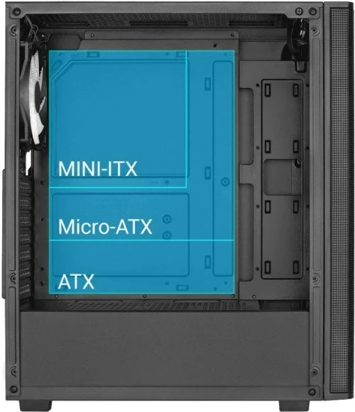 Kasë Aerocool PGS Designer-G-BK-V1, e zezë