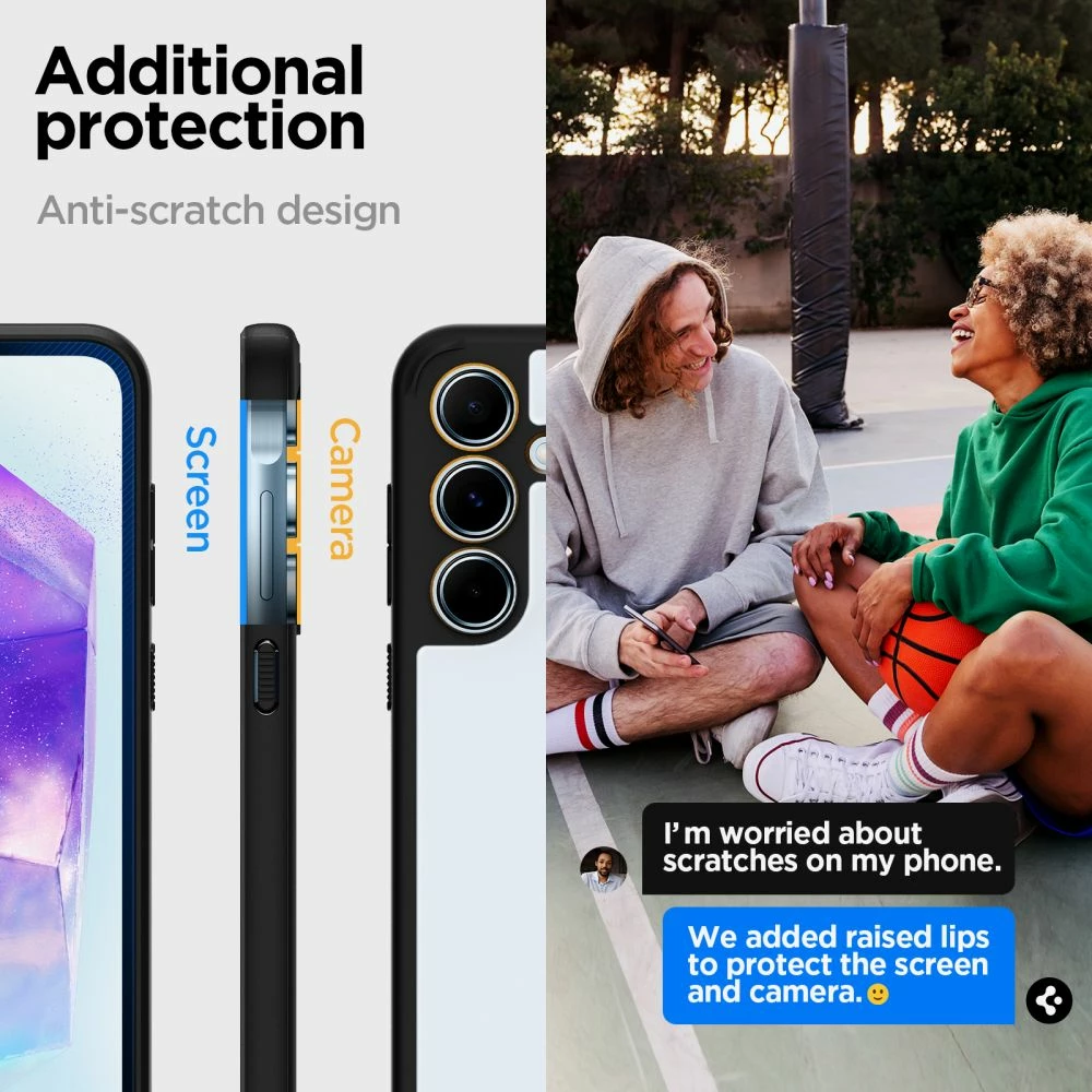 Mbështjellës Spigen Ultra Hybrid për Samsung Galaxy A55 5G, Matte Black