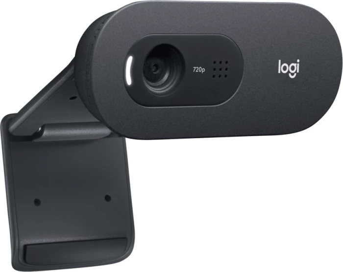 Webcam Logitech C505e, HD 720p/30fps, mikrofon deri 3 m, kabllo USB-A 2 m, e zezë