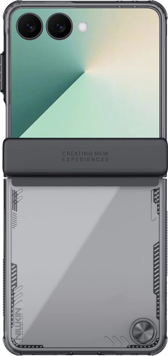 Mbështjellës Nillkin Iceblade për Samsung Galaxy Z Flip 7, TPU/PC me kënde të përforcuara, plant-based, black