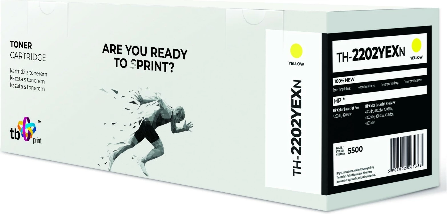 Toner TB Print TH-2202YEXN për HP Color LaserJet Pro 4202/4302/4303, e verdhë