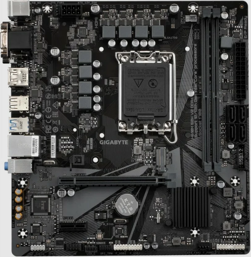 Pllakë amë Gigabyte H610M S2H V2 DDR4, LGA 1700, 64 GB