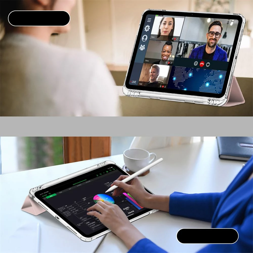 Mbështjellës tablet Tech-Protect SC Pen Hybrid për iPad 10.9" (2022), rozë e çelët