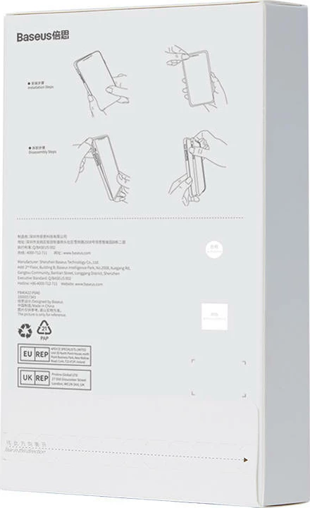 Mbështjellës Baseus Magnetic Crystal Clear për iPhone 13 Pro, transparent, me xham të fortë dhe set pastrimi