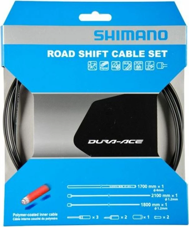 Set kabllash Shimano për biçikletë, të zeza