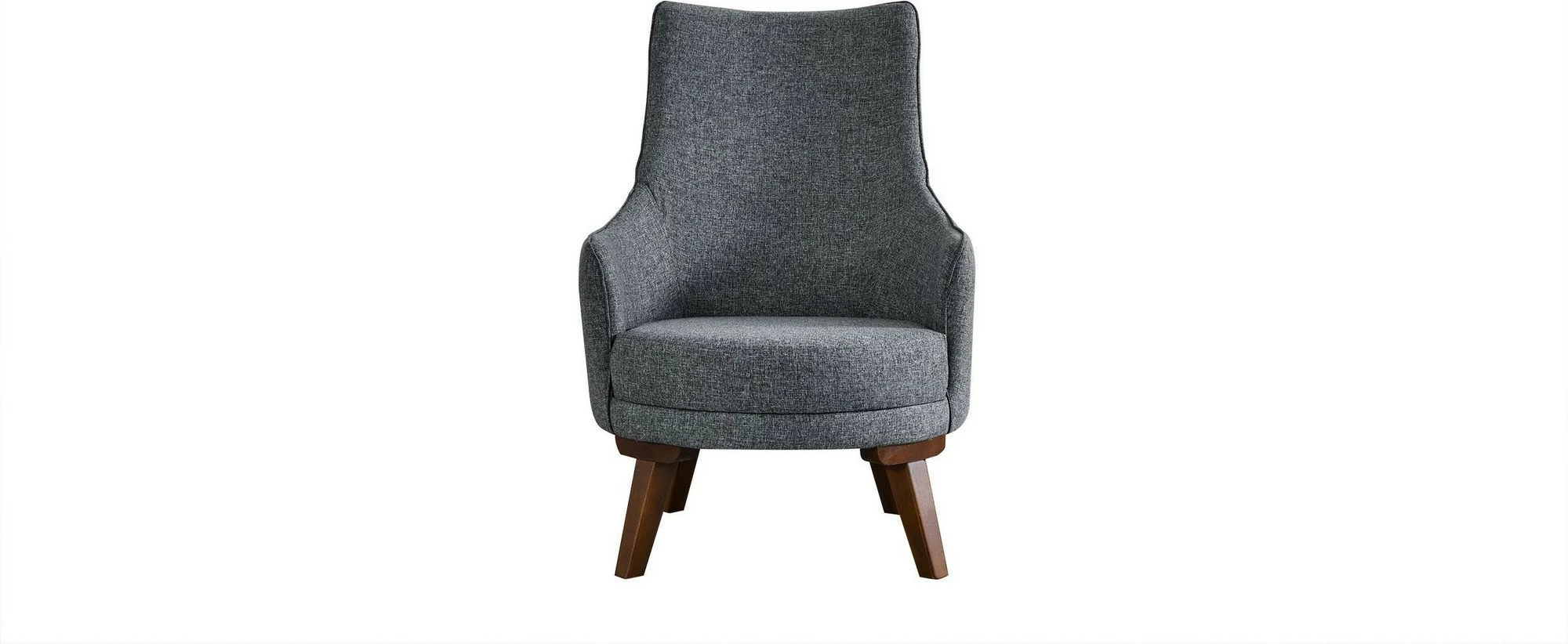 Karrige Wing Atelier del Sofa, Cofi, gri e çelët