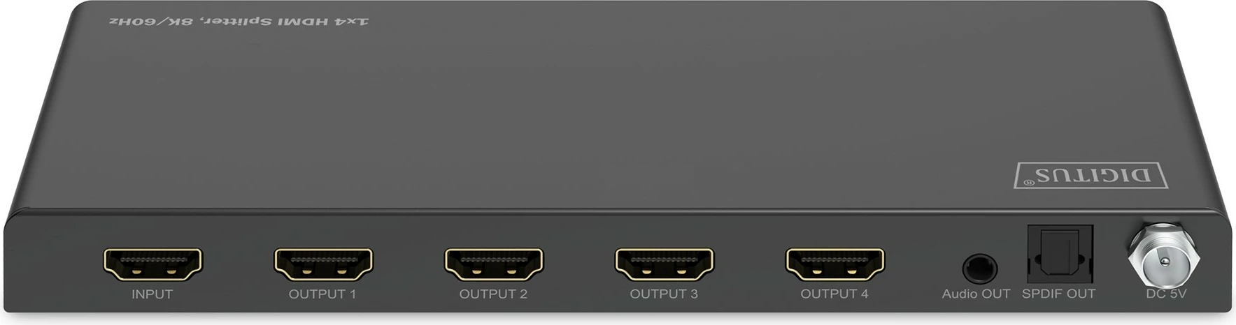 Splitter HDMI Digitus 8K, 1x4, 7680 x 4320, Metal, i zi