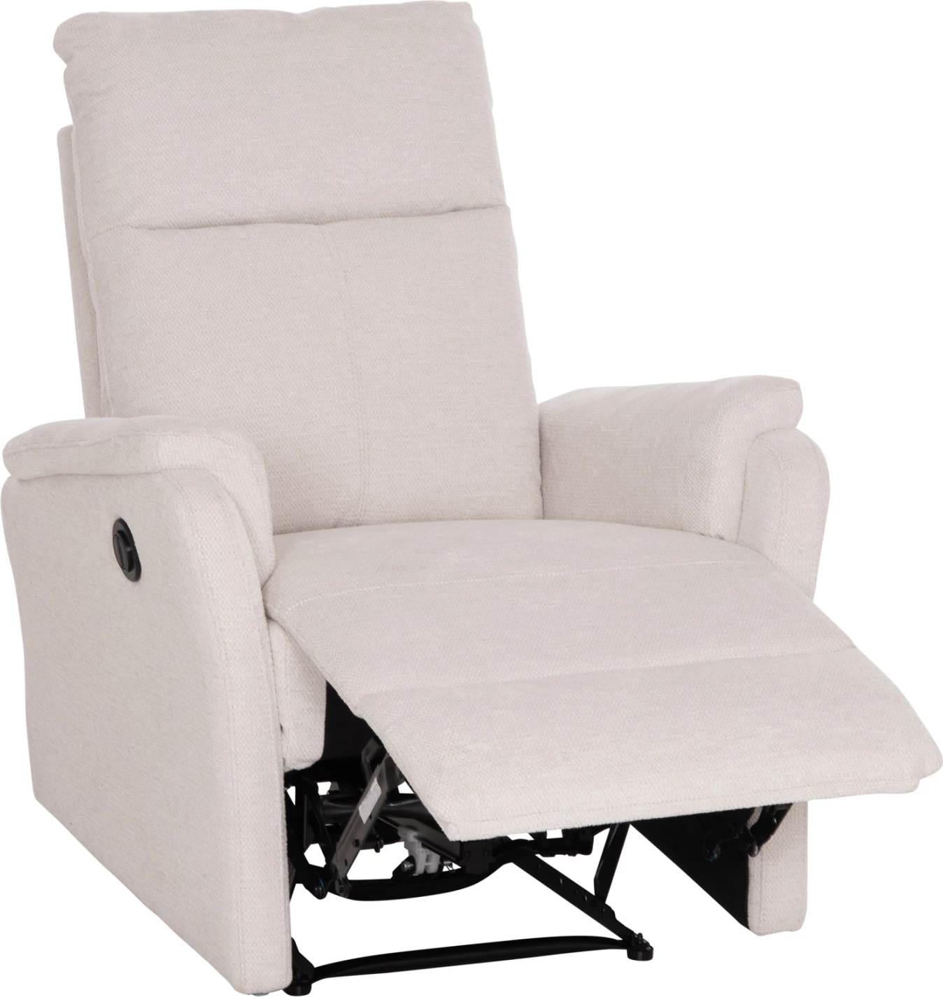 Fotel relaksues me reclin elektrik, stof bezhë, SYNTHIA FH3309.01, 75x86x100cm