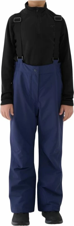 Pantallona skijimi për djem 4F, navy blue