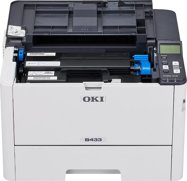 Printer lazer OKI B433dn, A4, duplex, Ethernet, bardhë/gri