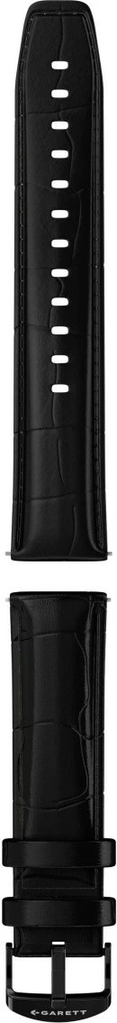 Smartwatch Garett Quantum AMOLED 1.43\" Bluetooth IP68, zi, set me byzylyk çelik + rrip lëkure i zi + dokë karikimi USB