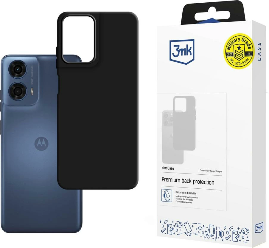 Mbështjellës 3mk Matt Case për Motorola Moto G24 Power, i zi