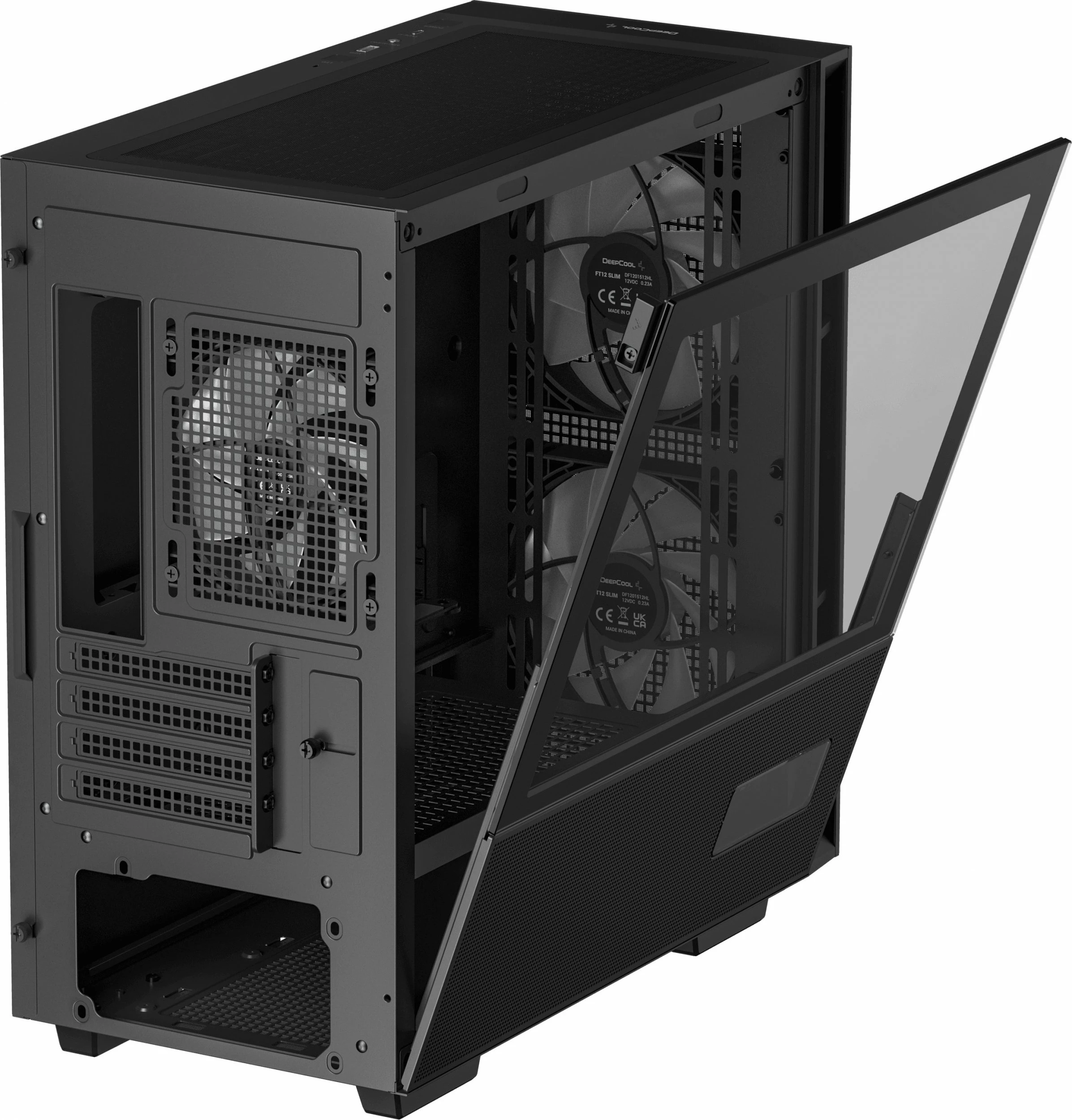 Kasë Deepcool CH360 Digital ARGB Mini Tower uATX/Mini-ITX, USB-C, e zezë (R-CH360-BKAPE3D-G-1)